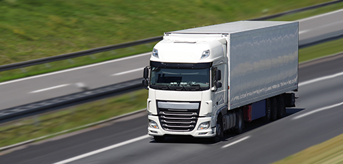 Truck on a highway