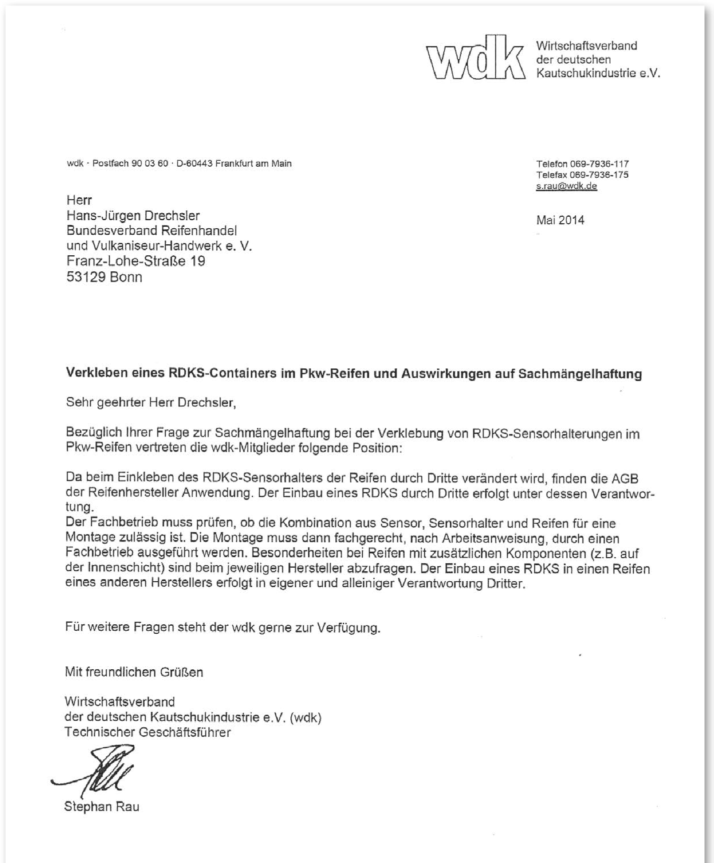 RDKS Haftungsfragen REDI-Sensor 01 RDKS Haftungsfragen REDI-Sensor 01