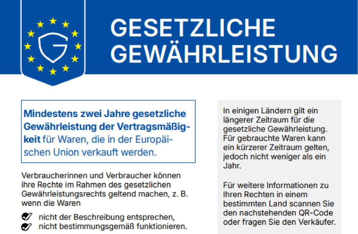 Gewährleistungs-Label